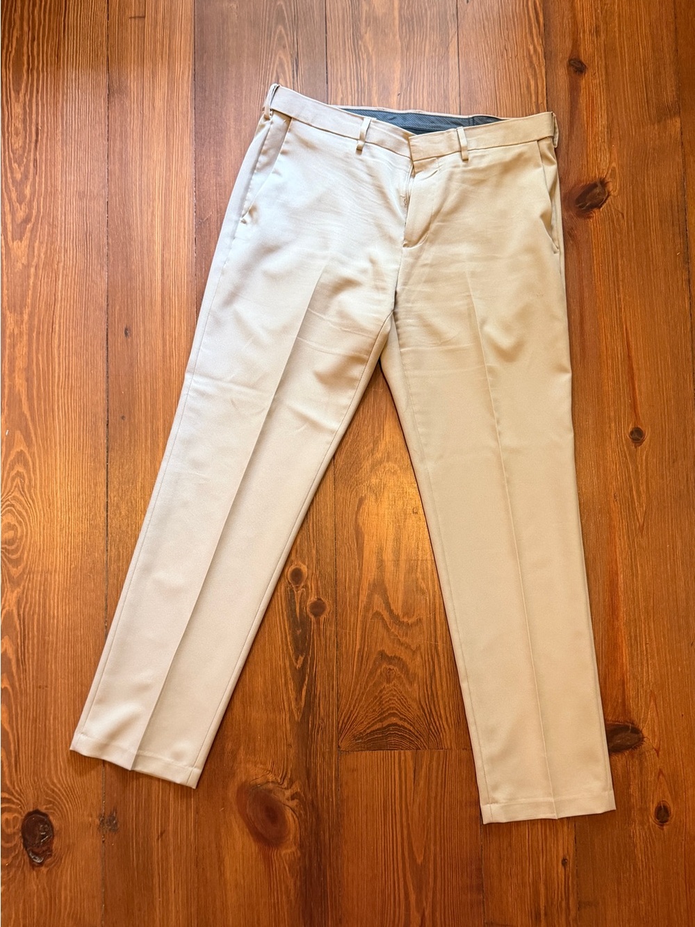 Haggar Khaki Men’s Straight Dress Pants Size 34x32